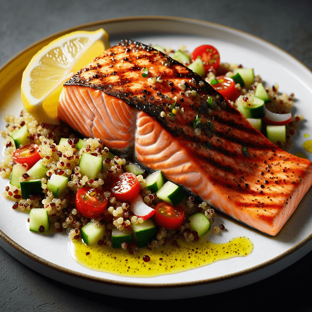 Grilled Salmon with Quinoa Salad