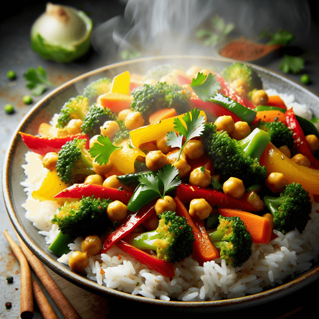 Vegetable and Chickpea Stir-Fry