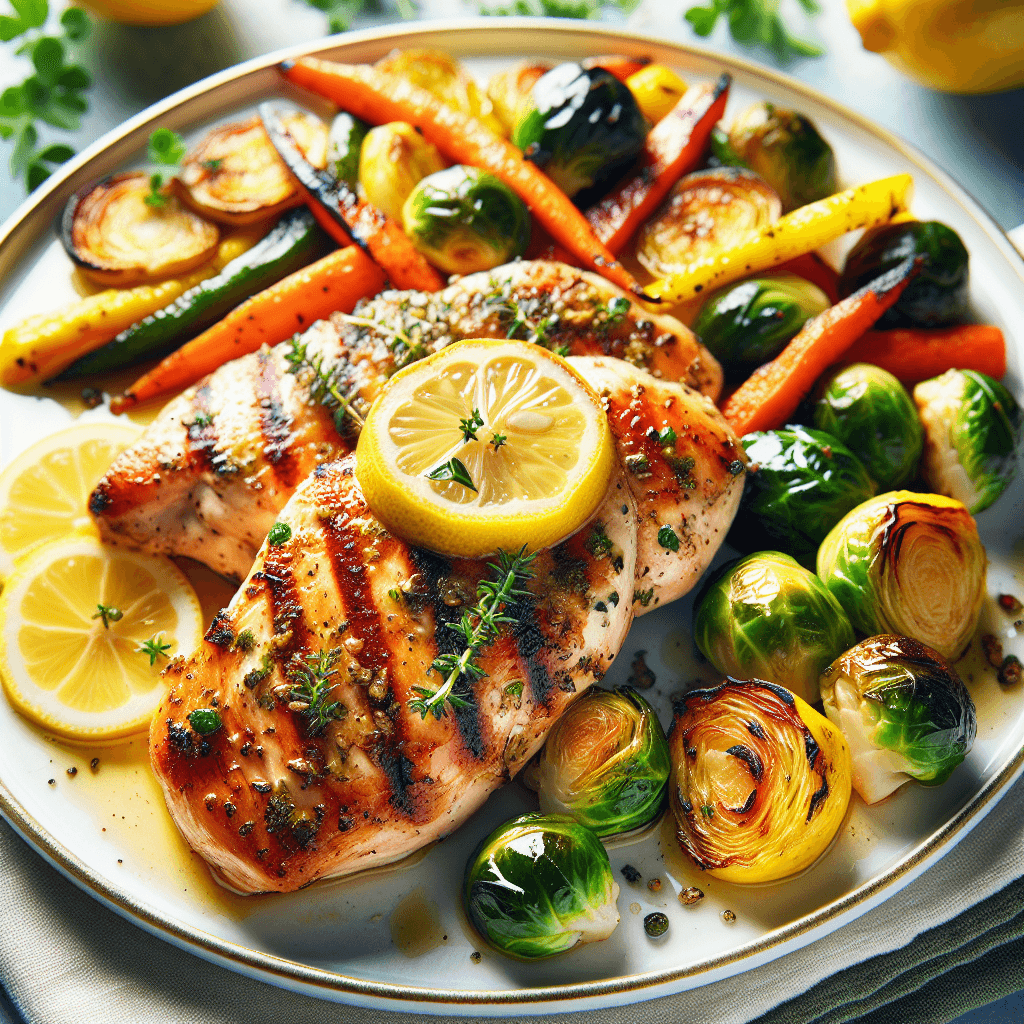 Grilled Lemon Garlic Chicken