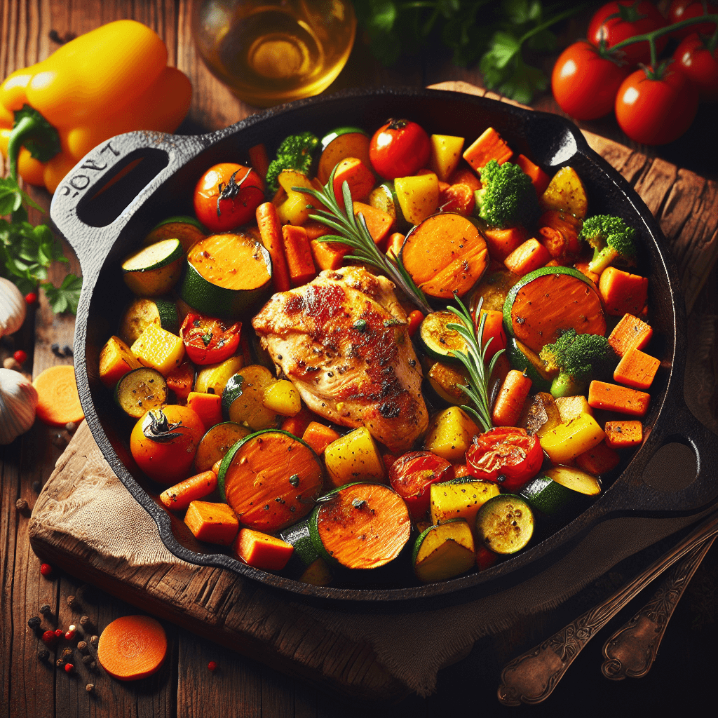 Chicken and Sweet Potato Skillet