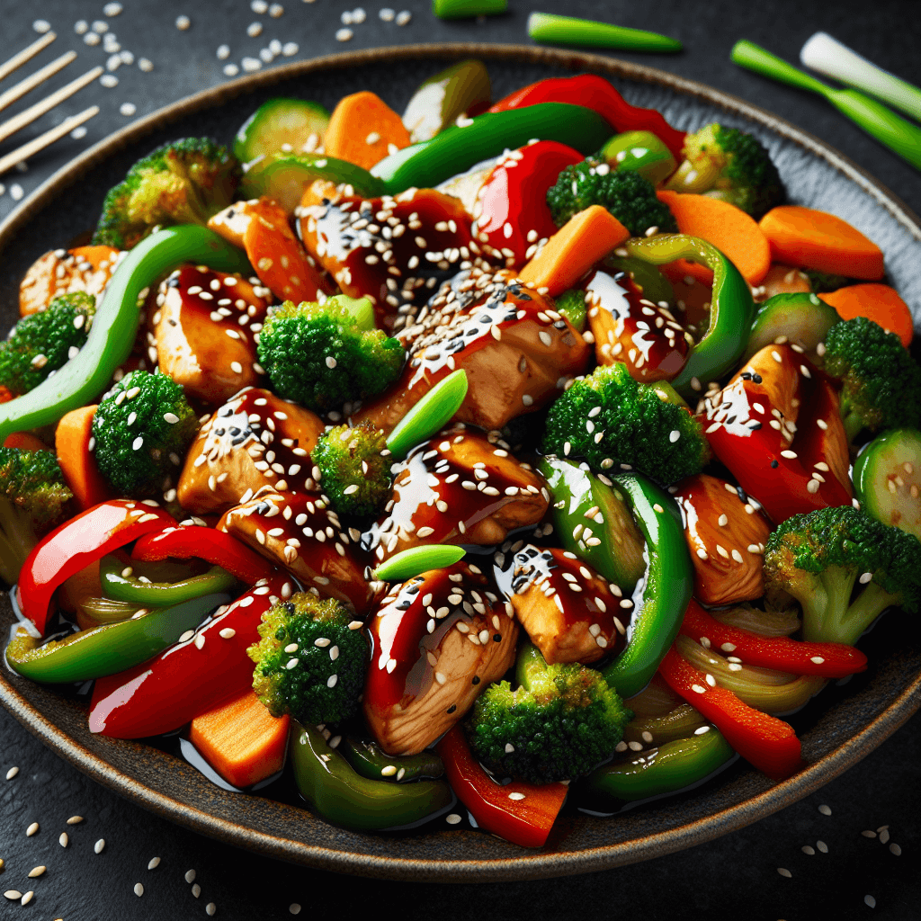 Teriyaki Chicken with Stir-Fried Vegetables
