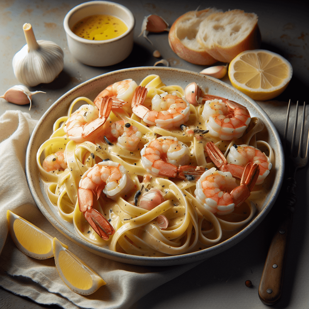 Shrimp Scampi with Linguine