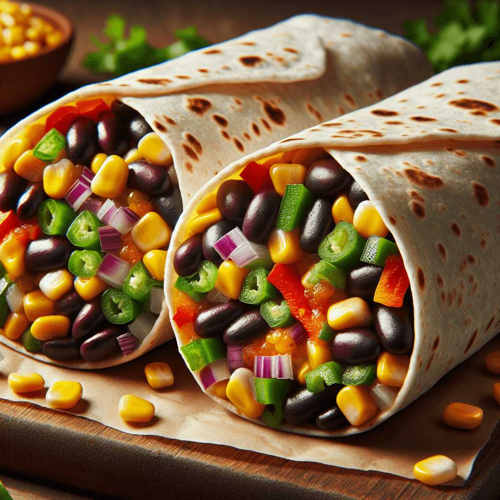 Vegetable and Bean Burritos