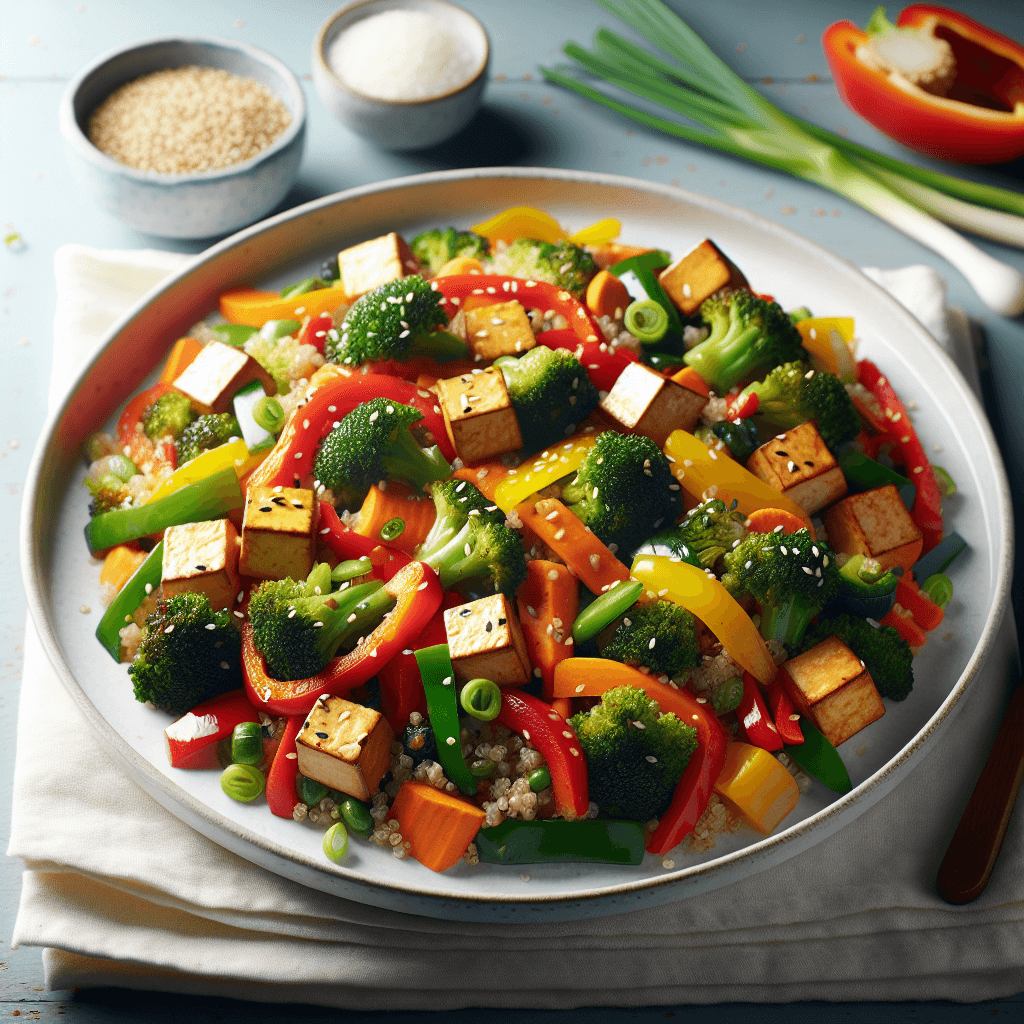 Vegetable Stir-Fry with Tofu and Quinoa