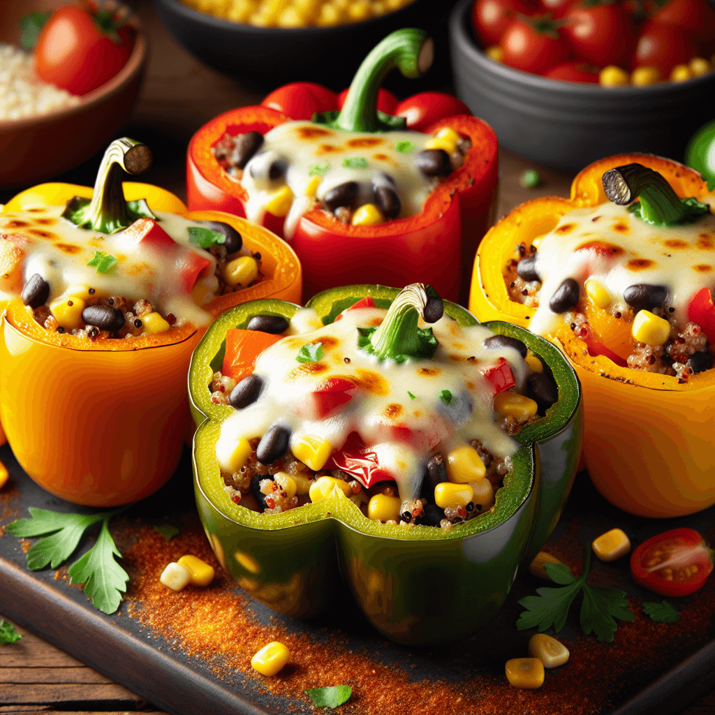 Vegetarian Stuffed Bell Peppers