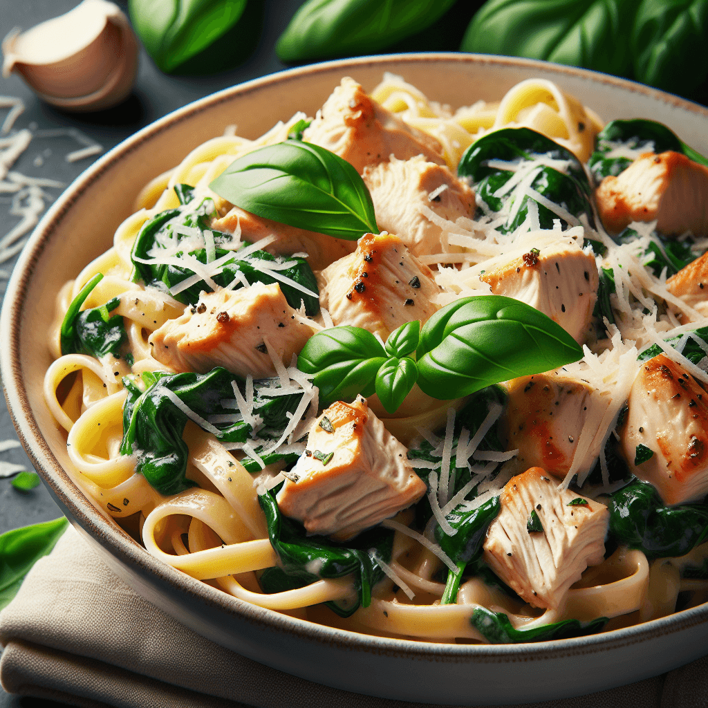 Creamy Chicken Pesto Pasta