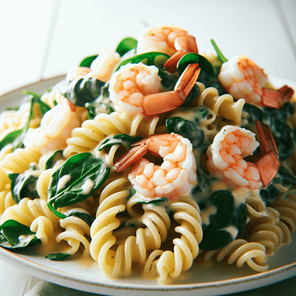 Shrimp and Spinach Alfredo