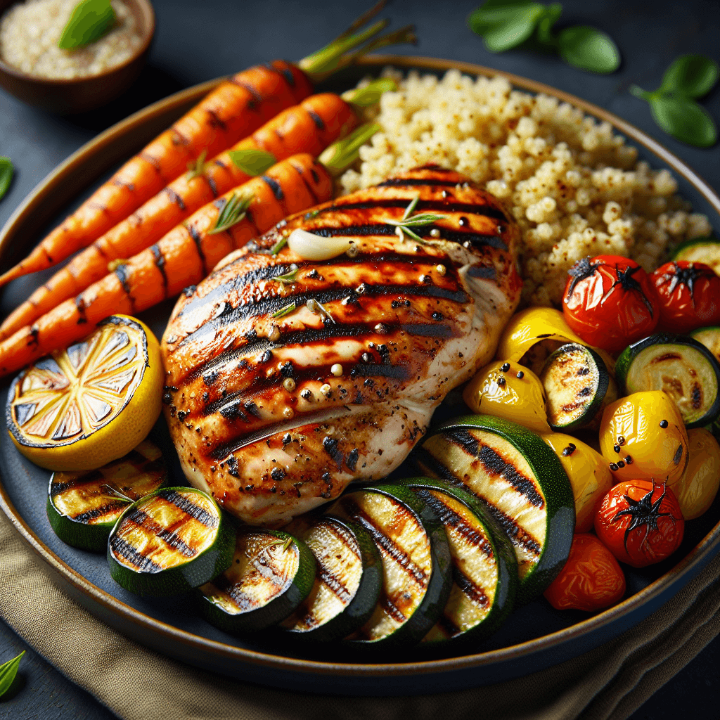 Grilled Lemon Garlic Chicken