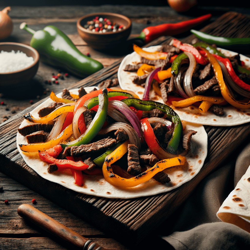Vegetable and Beef Fajitas