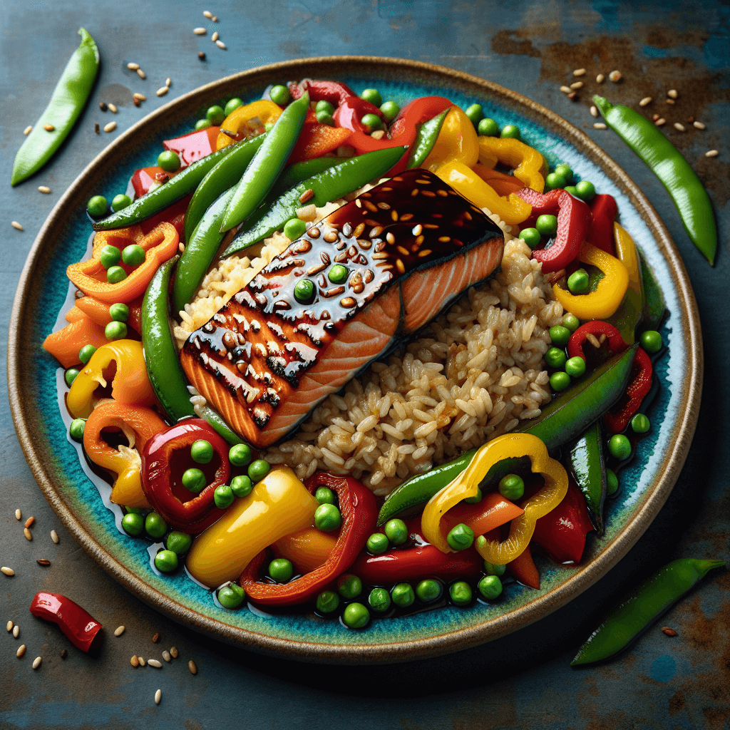 Teriyaki Salmon with Brown Rice