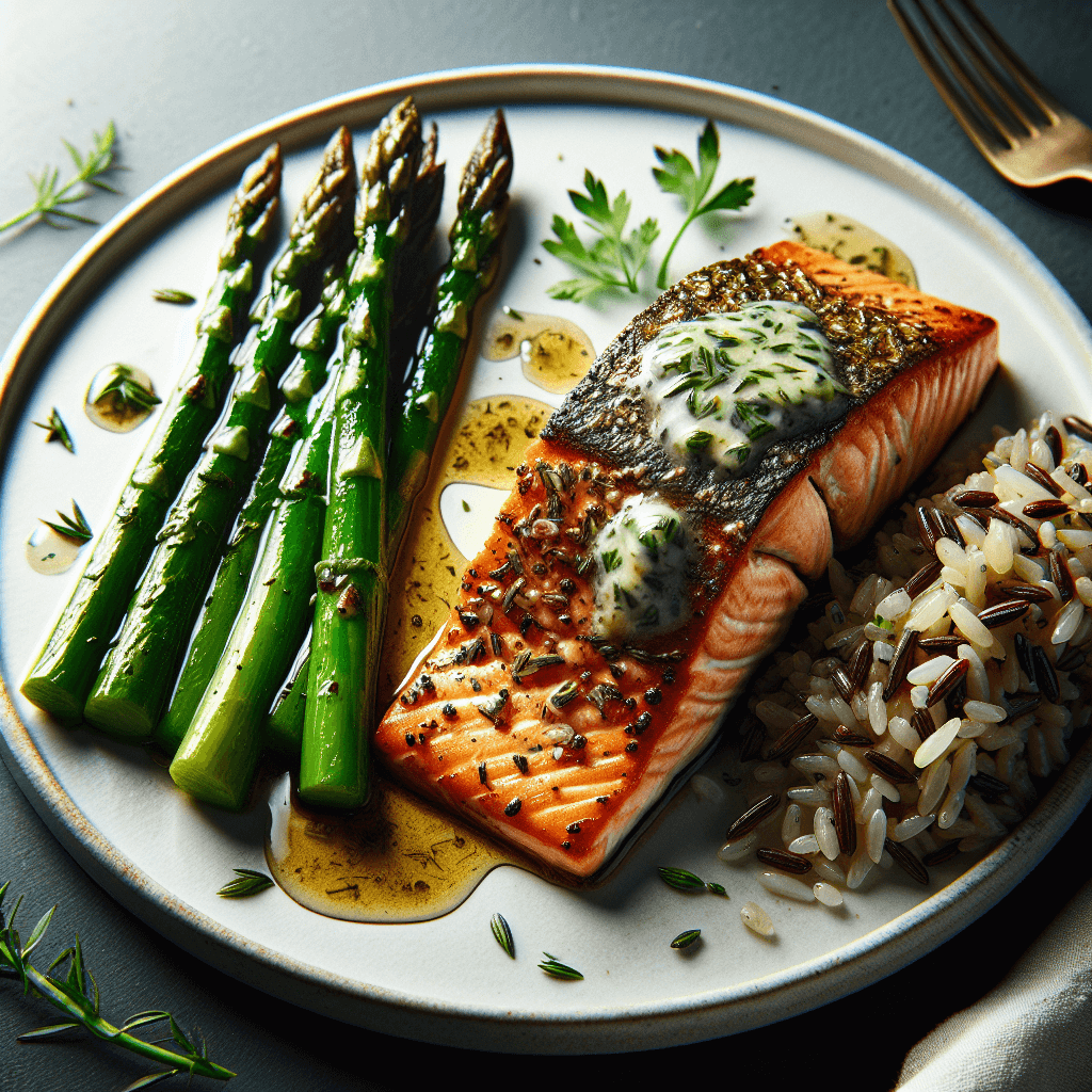 Pan-Seared Salmon with Herb Butter