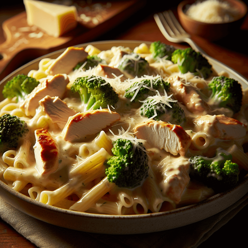 Chicken Alfredo with Broccoli