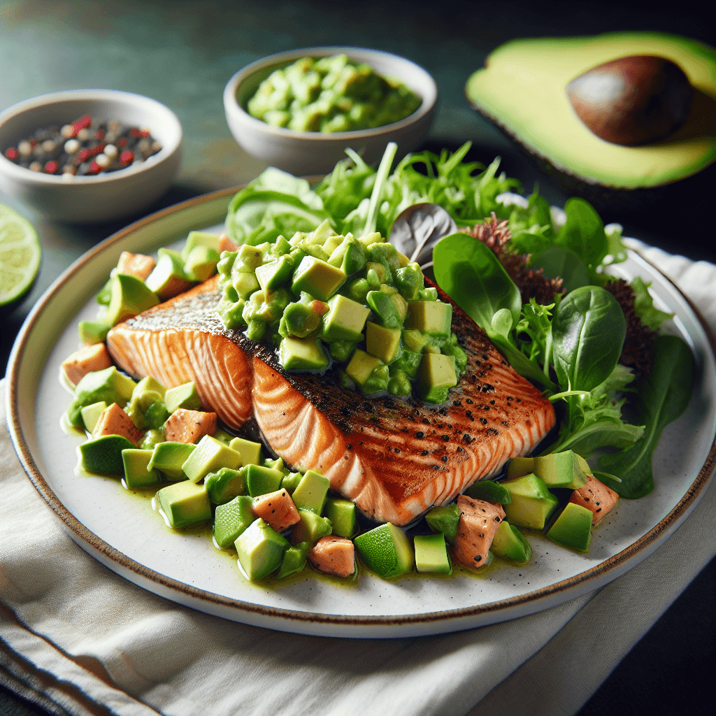 Grilled Salmon with Avocado Salsa