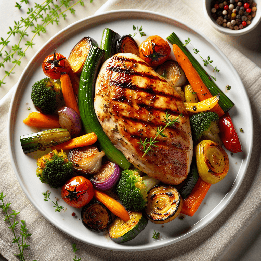 Grilled Chicken with Roasted Vegetables