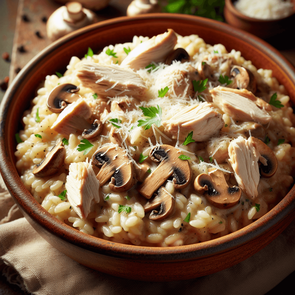 Chicken and Mushroom Risotto